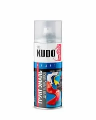 Грунт-эмаль для пластика Белая 520мл аэрозоль KUDO KU-6003