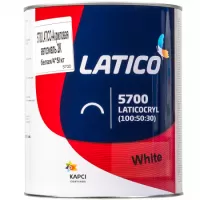 Краска акриловая LATICO 5700  White/Белый 3,7 л. KAPCI L010C/3,7 Краска акриловая LATICO 5700  White/Белый 3,7 л. KAPCI L010C/3,7