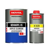 Лак бесцветный акриловый 2К (2+1) 1л NOVAKRYL HS и отвердитель Н5120 0.5л комплект NOVOL 38043+35631