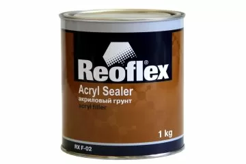 REOFLEX F-02 Грунт акриловый черный 1К 1кг F-02