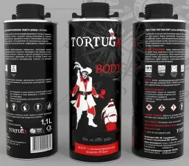 TORTUGA BODY состав антикоррозионная защита днища черный 1,1л