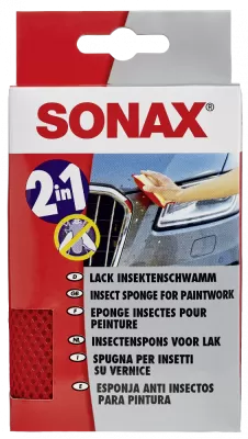 Универсальная мягкая губка для удаления насекомых двухсторонняя SONAX 426100