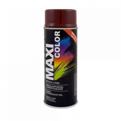 Краска аэрозольная, эмаль  бордо RAL3005  0,4л MAXI COLOR 3005MX