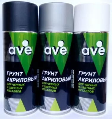 Грунт акриловый Белый 520мл аэрозоль 210 AVE AVE2104