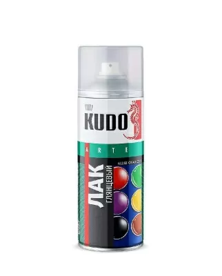 Лак акриловый глянцевый 520мл аэрозоль  KUDO KU-9002