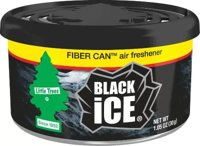Ароматизатор в баночке Fiber Can "Черный Лед" (Black Ice) LITTLE TREES UFC-17855-24