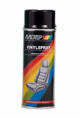 Краска аэрозольная, эмаль  для винила и кожи черная 0,4л MOTiP 04066