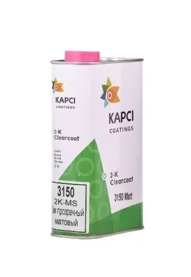 Лак для автомобиля прозрачный матовый 2K-MS 2:1 1л KAPCI 3150/М