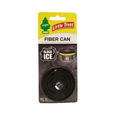 Ароматизатор в баночке Fiber Can "Черный Лед" (Black Ice) LITTLE TREES UFC-17855-24