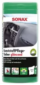 Салфетки для очистки пластика в тубе SONAX 412100