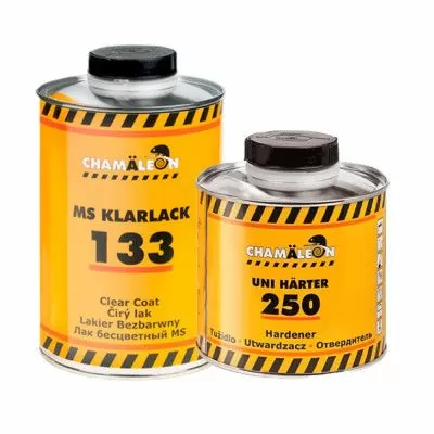 Лак MS бесцветный CHAMAELEON 1 л. 11335+12504 Отвердитель стандартный MS к 133 лаку CHAMAELEON 0,5 л.
