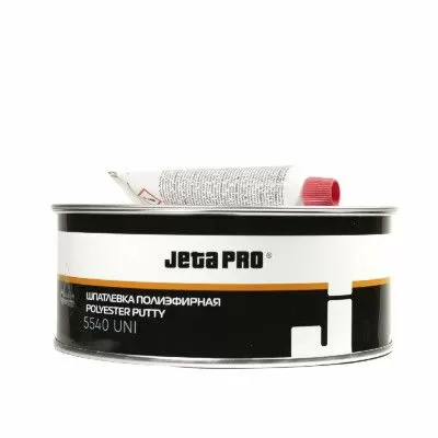 Шпатлевка наполняющая универсальная + отвердитель  Universal, жёлтая, 1,0+0,02кг JETA PRO 5540/1