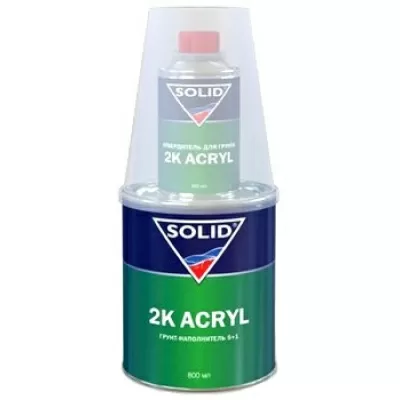 SOLID 331.0963 Грун-наполнитель 5+1 серый 0,8л+0,16л 331.0963