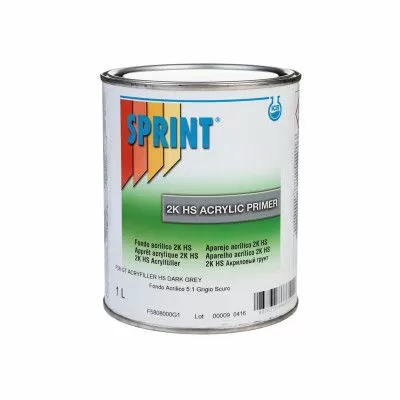 Грунт F56 SPRINT GT HS 5+1 акриловый тёмно-серый, уп.1л/1,56кг F5808000G1