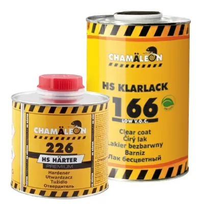 Лак HS LOW VOC бесцветный CHAMAELEON 11665 1 л. + Отвердитель к лаку HS PREMIUM 0,5л CHAMAELEON 12264