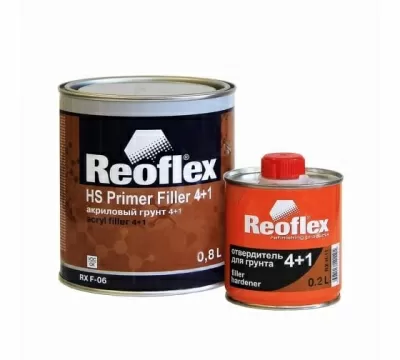 REOFLEX F-06 Грунт-наполнитель 4+1 красный 0,8л+0,2л F-06