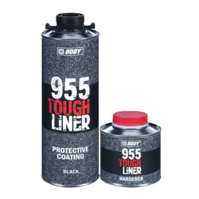 BODY TOUGH LINER 955 Сверхпрочное защитное покрытие колеруемое, 0,6л+0,2л 9550100001+9550000030