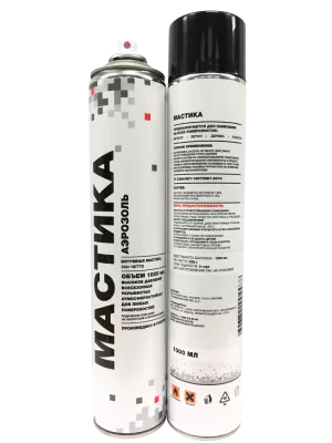 МАСТИКА аэрозольная полимерно-битумная 1000мл Русбытхим 004488