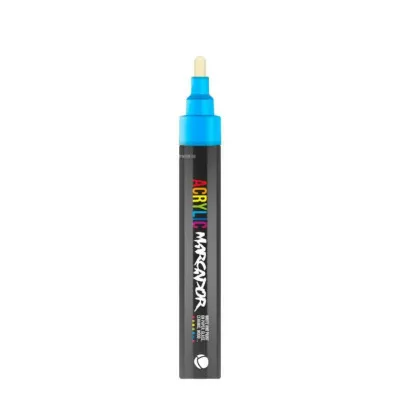 Маркер Acrylic fine 2mm 100% голубая MONTANA CANS 346361
