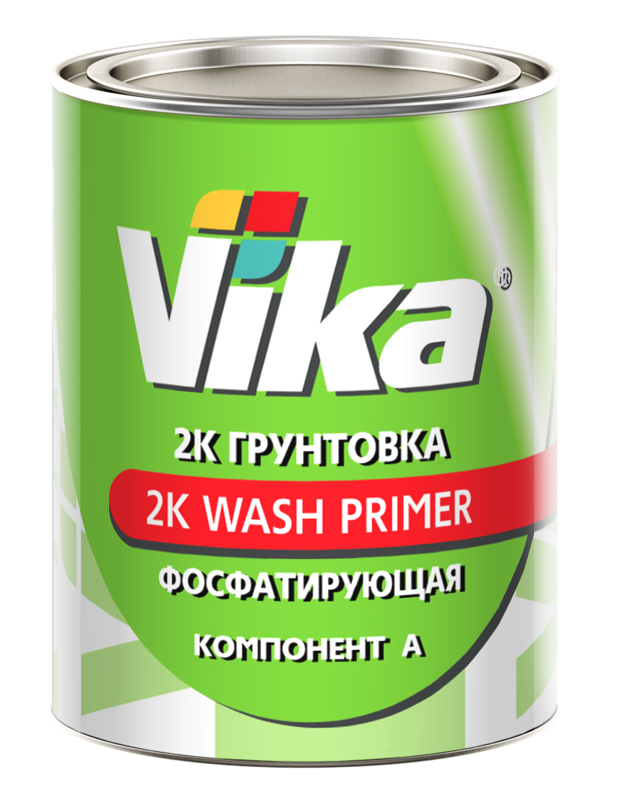 Грунт кислотный 2К (1+1) 0,8л Wash Primer+отвердитель 0,8л компл 2005411 VIKA  2005411