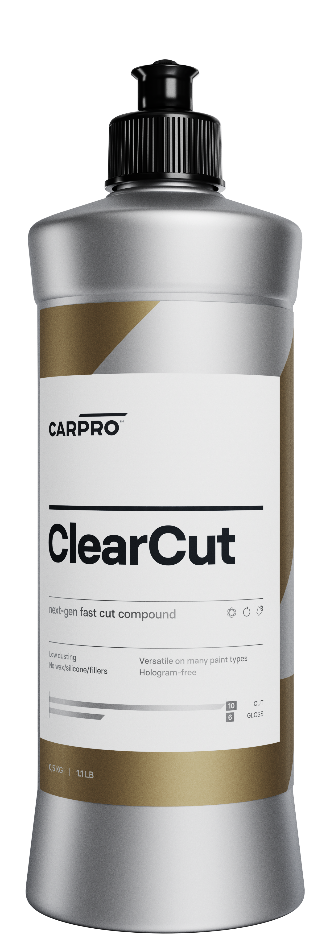 ClearCUT Полироль для кузова-абразивная полировальная паста 500 мл. CARPRO CP-CC50