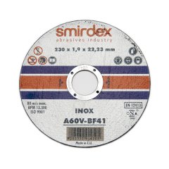 230*1,9*22мм SMIRDEX 914 Inox Cutting Wheels Отрезной круг по нержавеющей стали 914230190