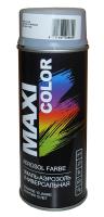 Краска аэрозольная, эмаль серая RAL7001 0,4л MAXI COLOR 7001MX
