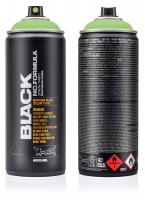 Краска аэрозольная BLACK салатовая 0,4л MONTANA CANS 6210 BLK