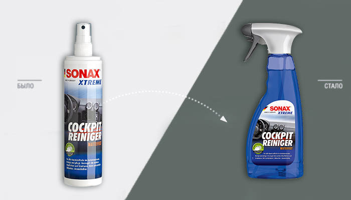 SONAX Очиститель-полироль для пластика с матовым эффектом теперь в новой упаковке