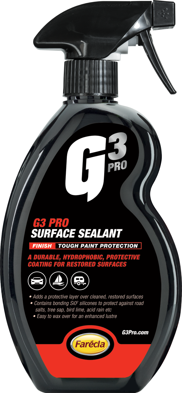 G3 Professional Surface Sealant, Прочное гидрофобное покрытие, Farecla 7210
