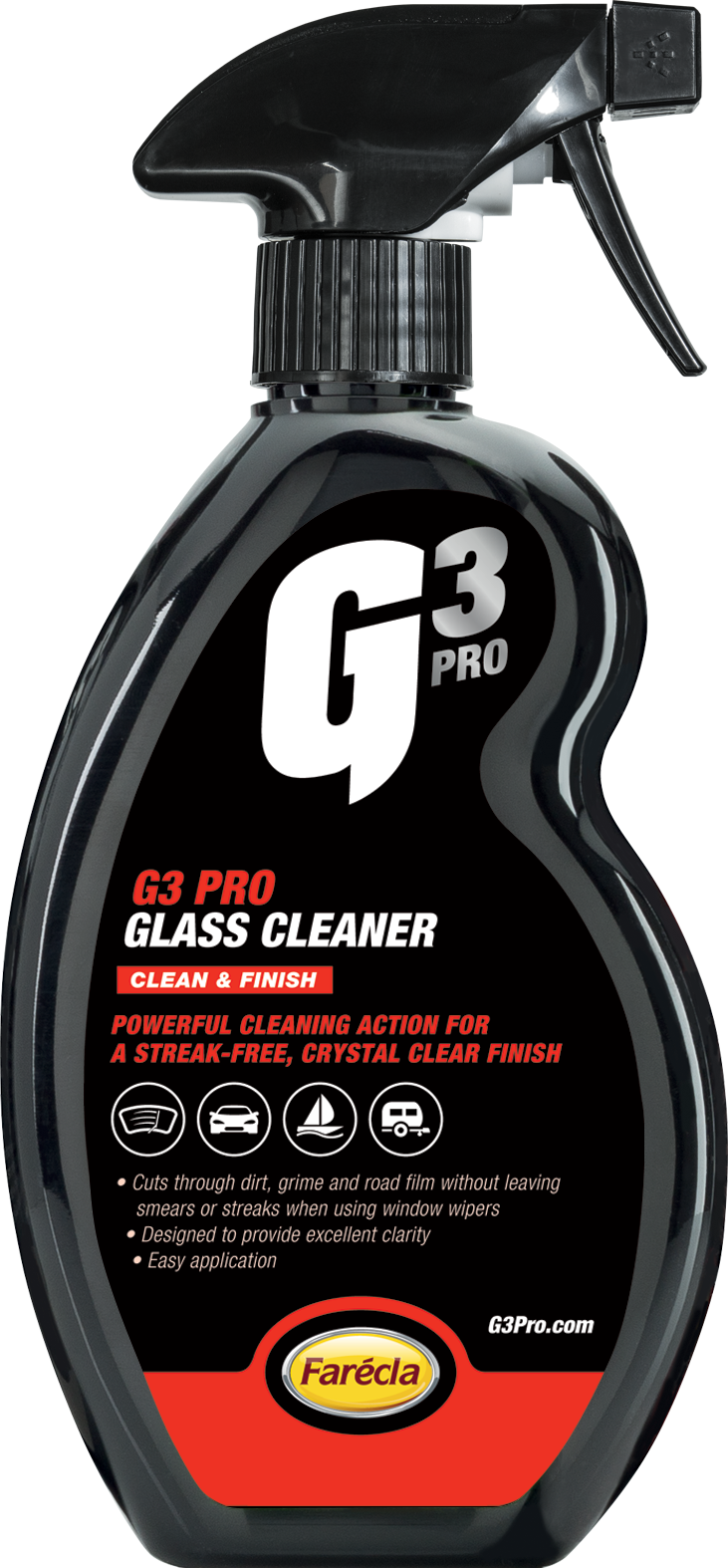 G3 Professional Glass Cleaner, Очиститель стекла, Farecla 7202