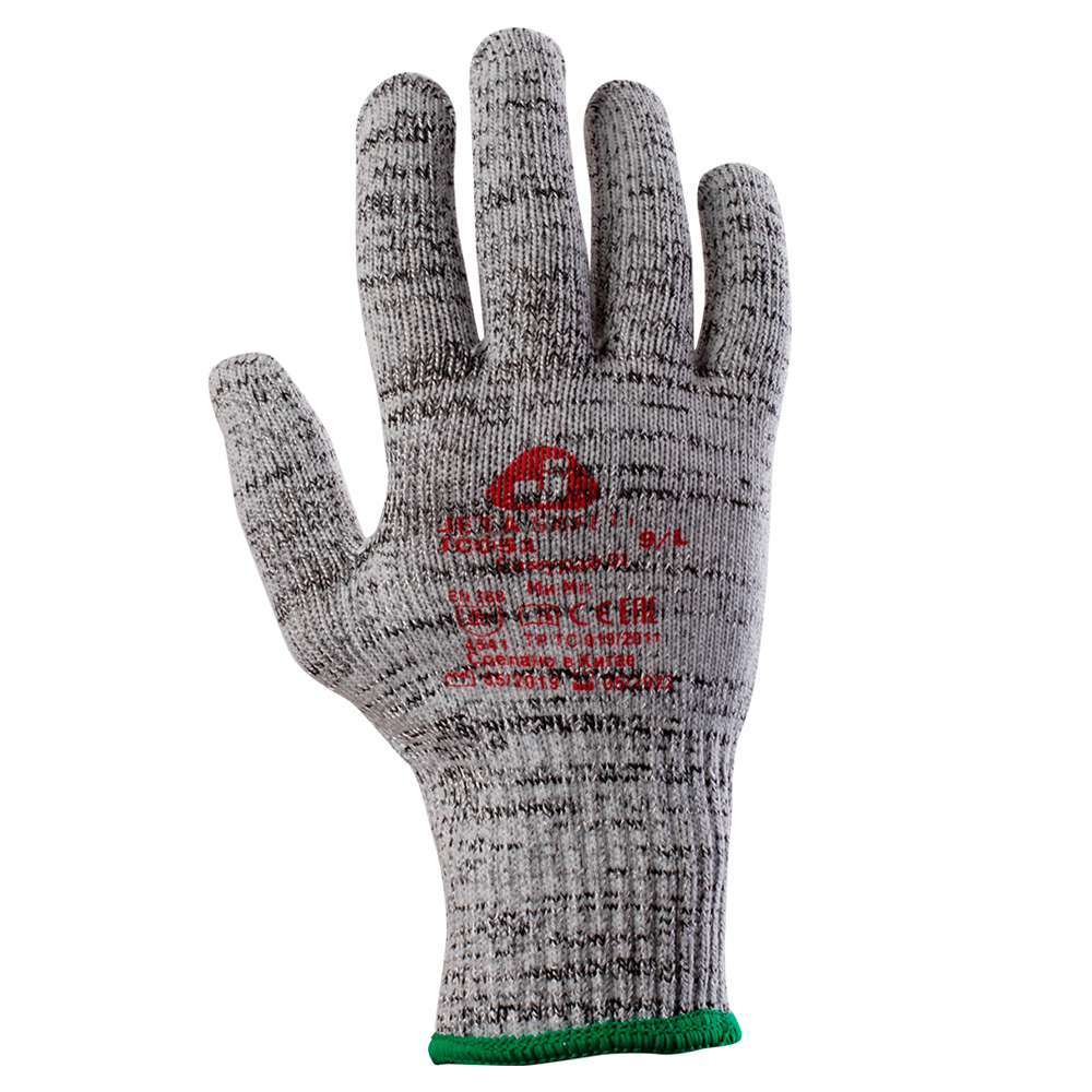 Трикотажные перчатки для защиты от порезов (5 класс) JETA PRO JC051-С01