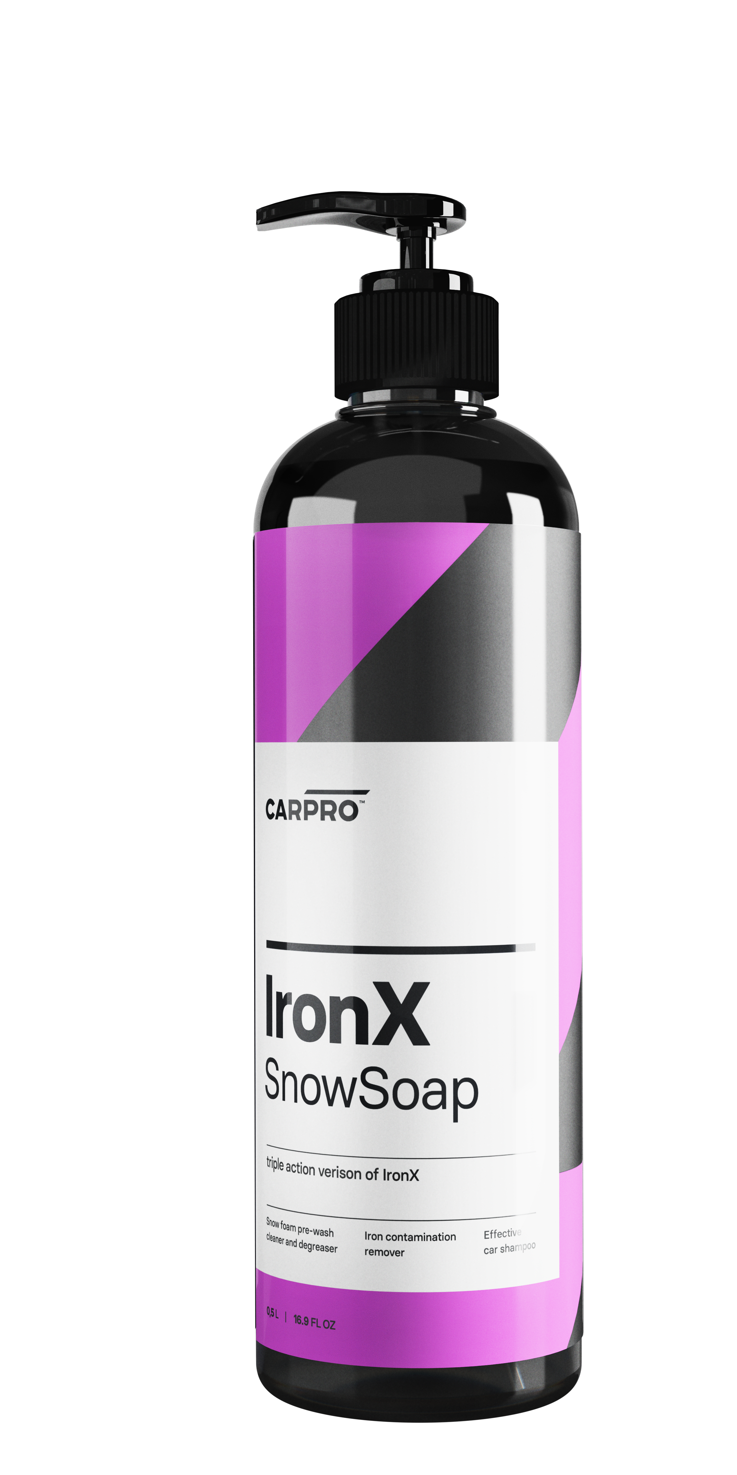  IronX Snow Soap Очиститель коррозии-металлических вкраплений шампунь 500 мл. CARPRO CP-172