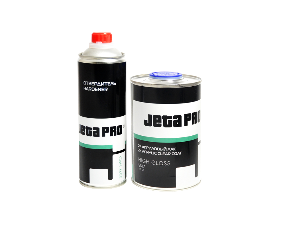 JETAPRO Лак акриловый HS High Gloss SR 1л + 0,5л 5517/1