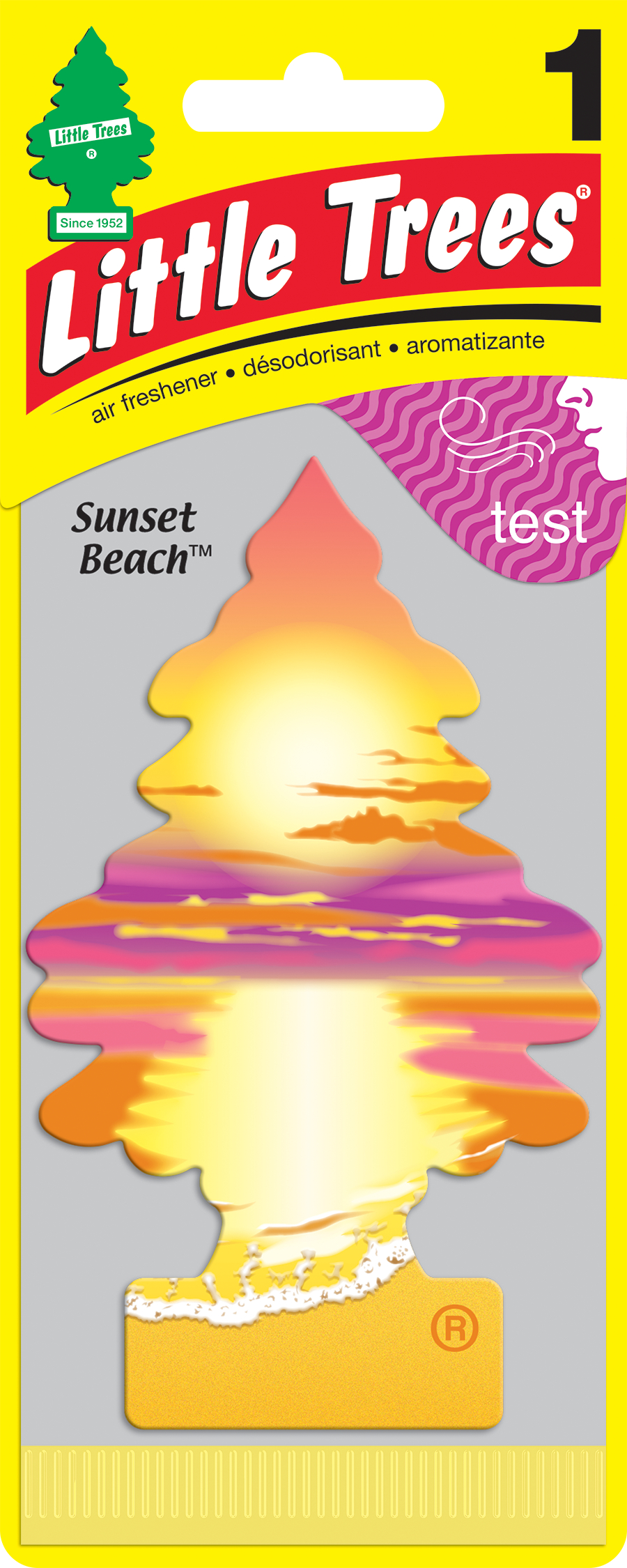 Ароматизатор Ёлочка "Сансет Бич" (Sunset Beach) LITTLE TREES U1P-17177-RUSS