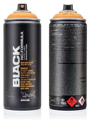 Краска аэрозольная BLACK шифер 0,4л MONTANA CANS 7360 BLK