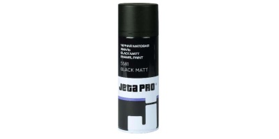 Краска-спрей 1К , цвет: черный матовый, 0,4 л, в аэрозоли JETA PRO 5581 black mat