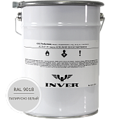Синтетическая антикоррозийная краска INVER, RAL 9018 1К, фенол-алкидная, глянцевая, толстослойная грунт-эмаль воздушной сушки 5 кг