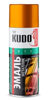 Эмаль 1027 Хром металлик 520мл аэрозоль KUDO KU-1027