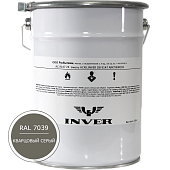 Синтетическая нитроалкидная краска INVER RAL 7039 1К, глянцевая эмаль, очень быстрой сушки 20 кг