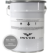 Синтетическая краска INVER RAL9007 1К, алкидная матовая эмаль, воздушной сушки, 20 кг.