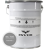 Синтетическая нитроалкидная краска INVER RAL 7045 1К, глянцевая эмаль, очень быстрой сушки 20 кг