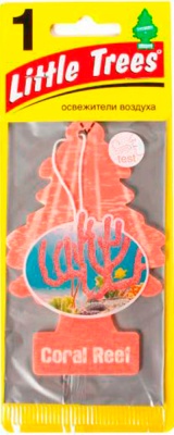 Ароматизатор Ёлочка "Коралловый Риф" (Coral Reef) LITTLE TREES арт. U1P-17186-RUSS