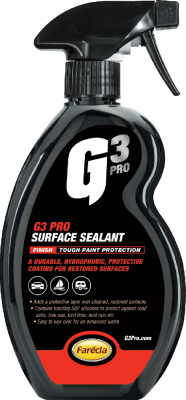 G3 Professional Surface Sealant, Прочное гидрофобное покрытие, Farecla 7210