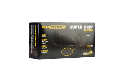 Перчатки нитриловые Super Grip (черные) L CHAMAELEON 48902