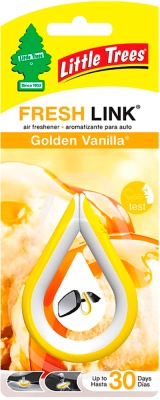 Ароматизатор-клипса "Золотая Ваниль" (Golden Vanilla) LITTLE TREES арт. CTK-52032-1
