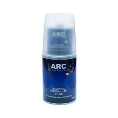 ARC Грунт акриловый HS 5+1 0,8л+0,16л бел. ст/пл
