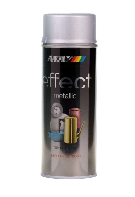 Краска аэрозольная, Декоэмаль  металлик бриллиантовое серебро 0,4л MOTiP 302501