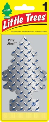 Ароматизатор Ёлочка "Стальная сила" (Pure Steel) LITTLE TREES U1P-17152-RUSS