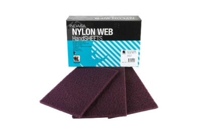 NYLON WEB Скотч-брайт VeryFine (коричневый) 230мм*155мм*6мм 1уп.х10шт INDASA 01591